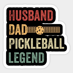 Husband Dad Pickleball Legend Sticker